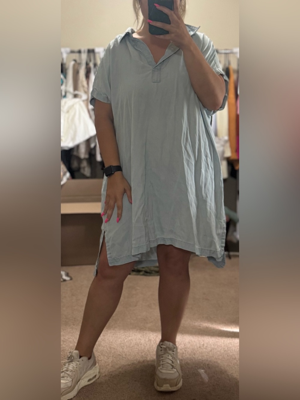 Soft Light Blue Dress- Lucky Brand